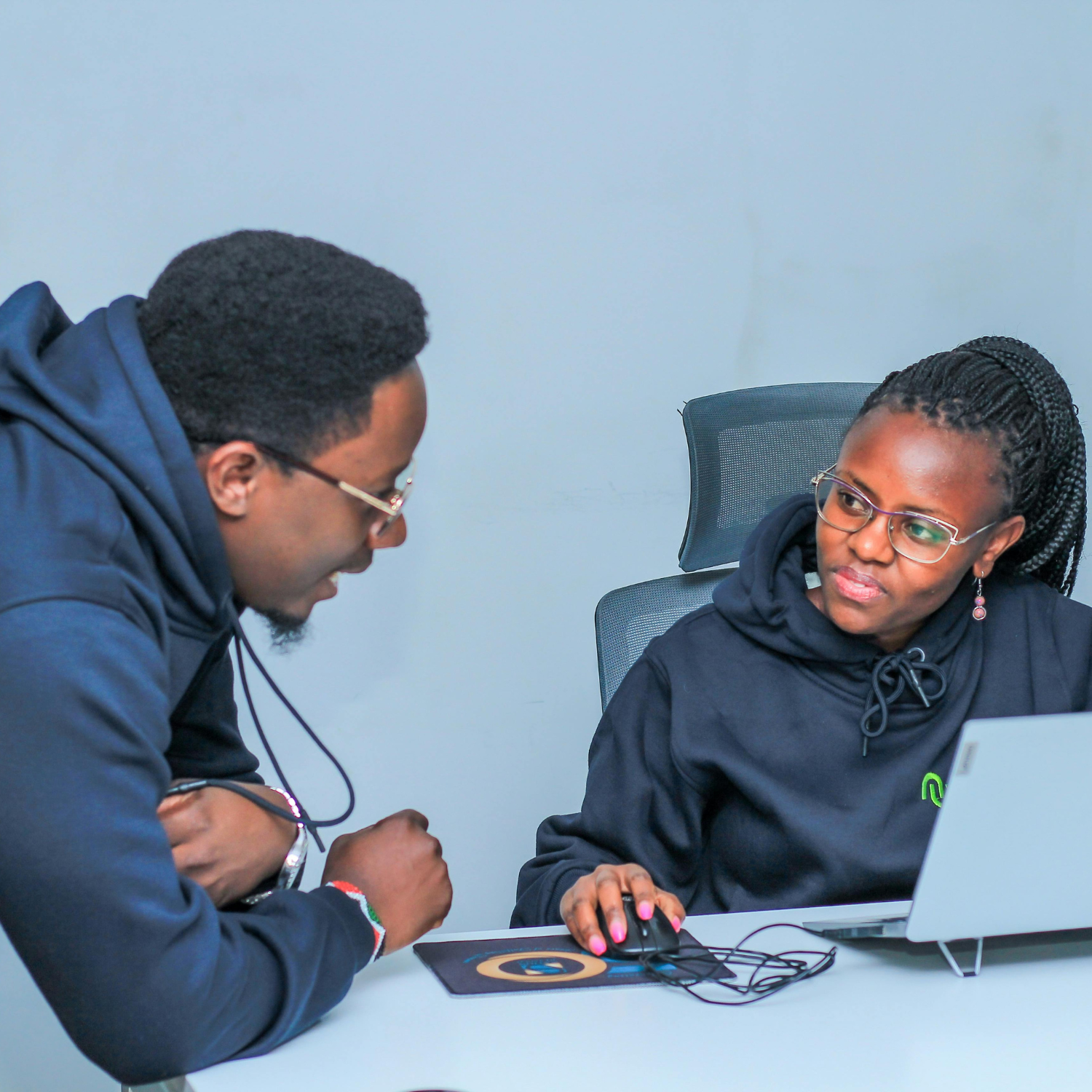 Abstract representation of a secured network.